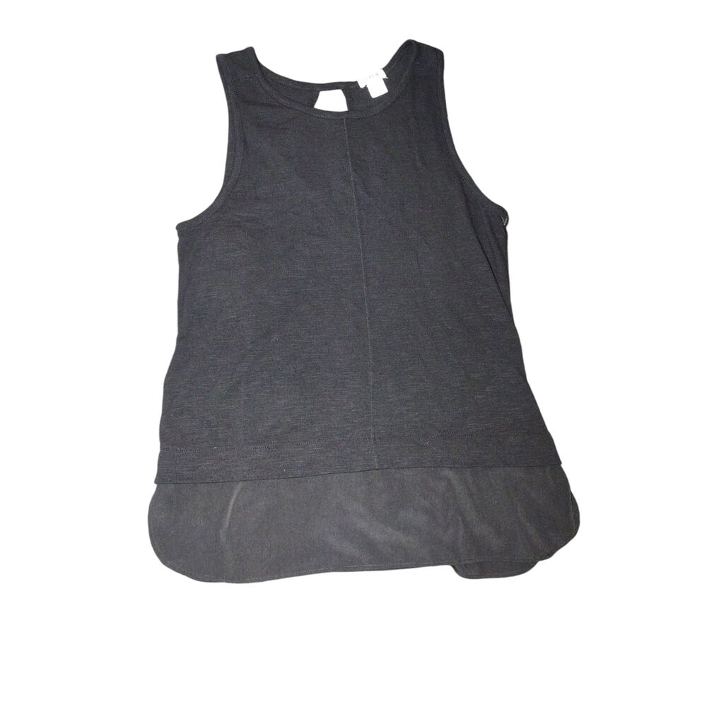 J. Crew Drapey Tank Top with Silky Hem Womens S Black Goth Fairy‎ Goth Emo